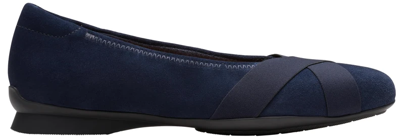Clarks Women's Shaya Poppy, Navy Suede, 4.5 UK