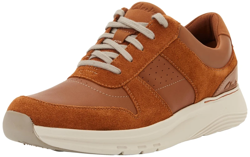 Clarks Motion Trek Go Mens Tan Combi, 6.5