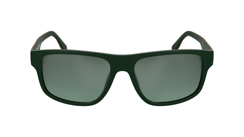 Lacoste Men's Sunglasses L6057S - Matte Green with Gradient Mirror Green Lens