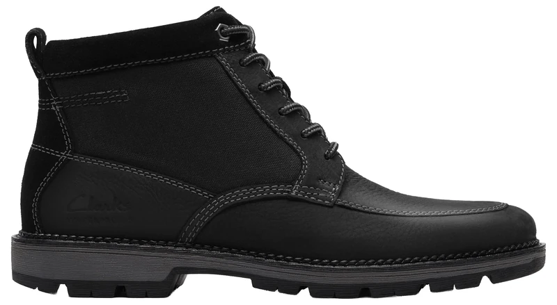Clarks Maplewalk Rise Mens Black Leather, 8.5