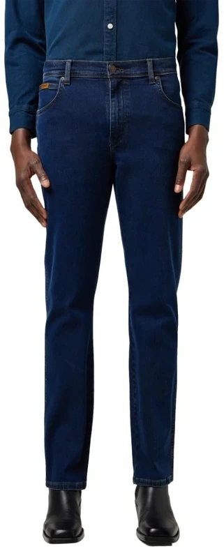 Wrangler Texas Men's Regular Fit Straight Leg Jeans, Rustic Navy, 32 W/30 L