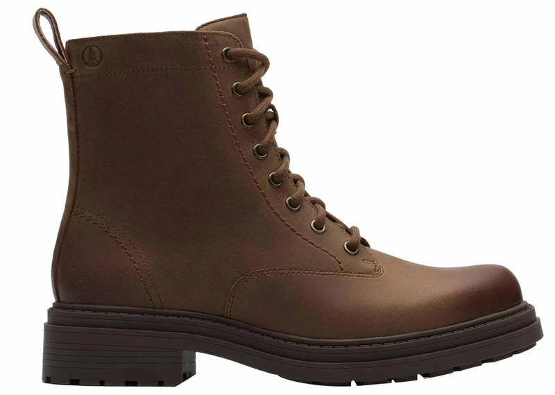 Clarks Orinoco3 Style Womens Walnut Leather, 4