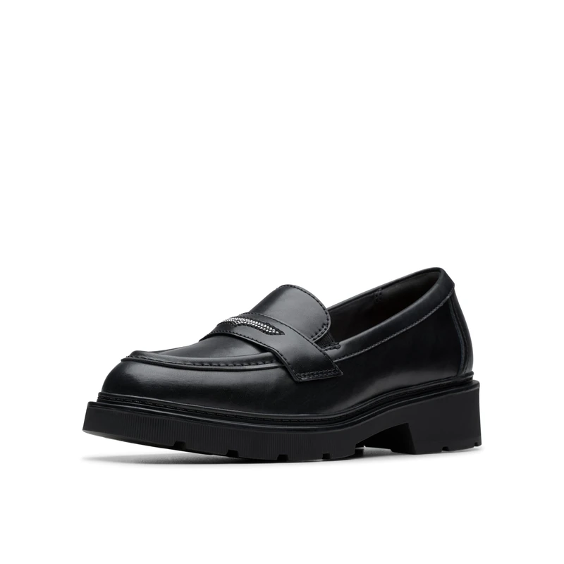 Clarks Lauryl Step Womens Black Leather, 8