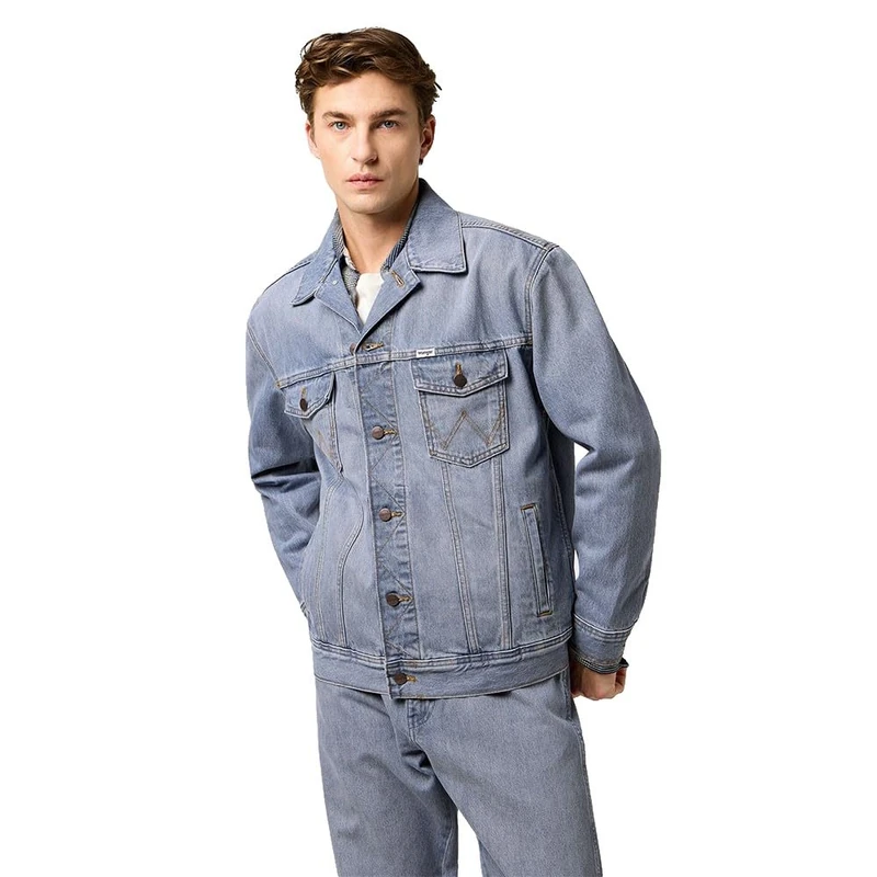 Wrangler Men's Anti Fit Jacket, Light Ice, L