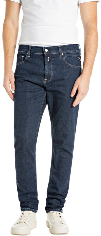 Replay Men's M1021 Jeans, 007 Dark Blue, 34 W/30 L