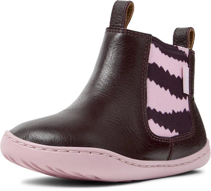Camper Girl's Peu Cami K900348 Chelsea Bootie, Burgundy 009 TWS, 4.5 UK Child