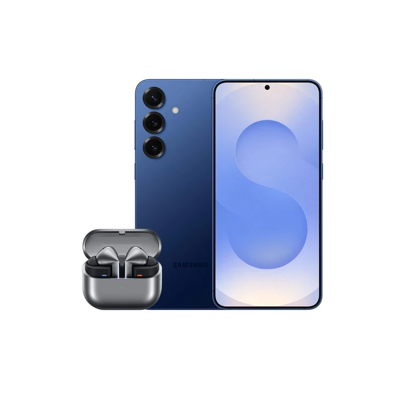 Samsung Galaxy S25+ AI Smartphone, 12GB Memory, 256GB Storage, Navy and Galaxy Buds3 Pro, Grey (UK Version)