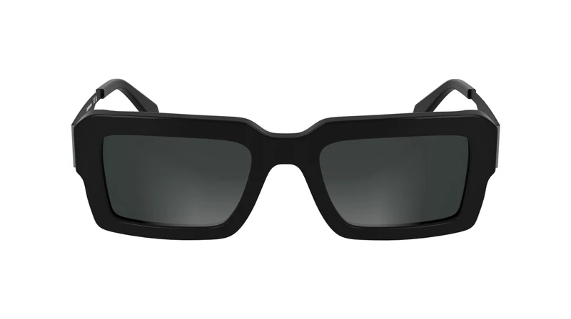 CALVIN KLEIN JEANS Unisex Adult Sunglasses CKJ25606S - Black with Solid Grey Lens