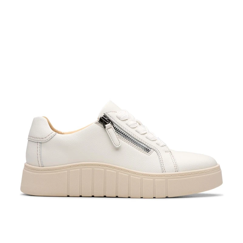 Clarks Mykah Joy Womens Off White Lea, 3