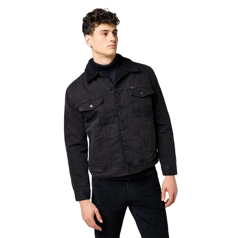 Wrangler Men's Sherpa Classic Jacket, Orion, 4XL