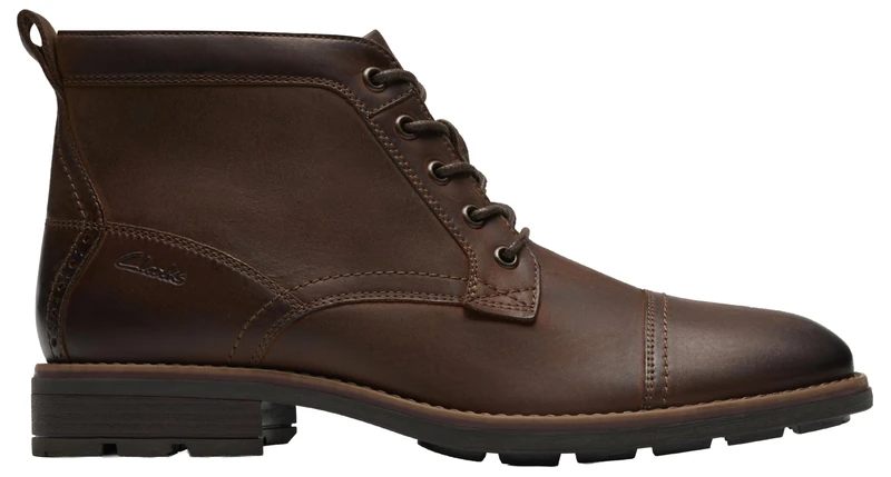 Clarks Mens Emmet Zip Chelsea Boot, Brown Distressed, 10.5 UK