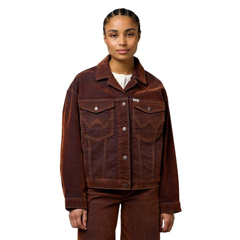 Wrangler Women's Cowboy Jacket, Cinnamon Chill, M