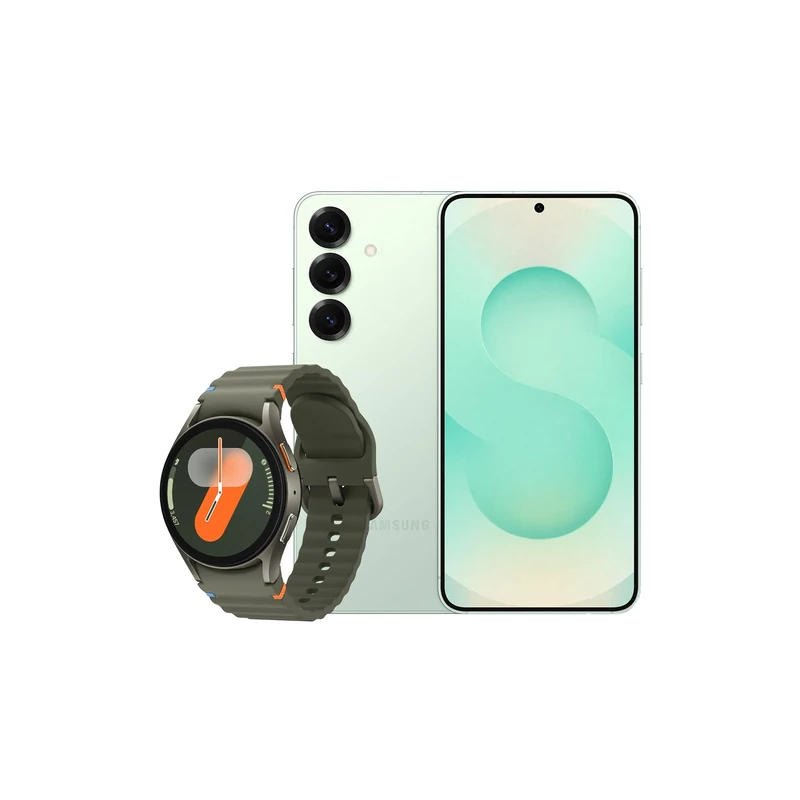 Samsung Galaxy S25 AI Smartphone, 12GB Memory, 512GB Storage, Mint and Galaxy Watch7 Green, 40mm, Bluetooth (UK Version)
