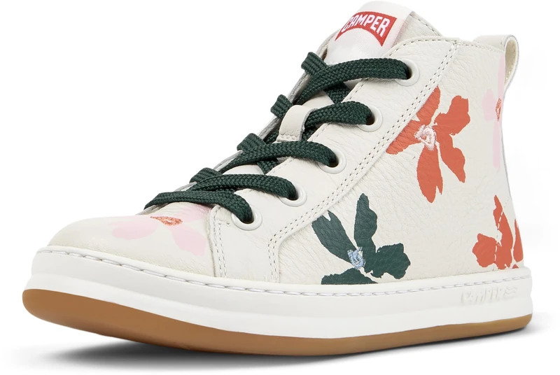 Camper Girl's Runner Four K900261 Sneaker Bootie, White Natural 012 TWS, 11.5 UK Child