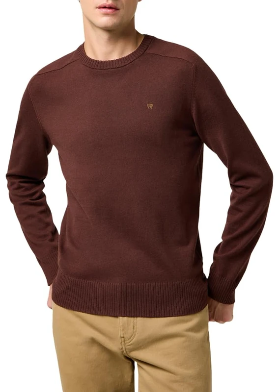 Wrangler Men's Knit Sweater, Mahogany, XXL - Image 1