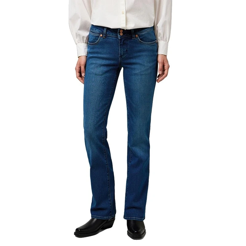 Wrangler Women's Low Rise Bold Boot Jeans, Canyon Crest, 25W x 32L