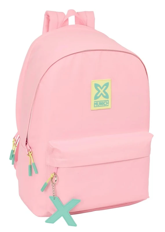 Safta MUNICH CANDY - Laptop Backpack 15.6 Inch and USB, Ideal for Young People of Different Ages, Recycled Fabric, Comfortable and Versatile, Quality and Resistance, 31 x 18 x 44 cm, light pink, M,