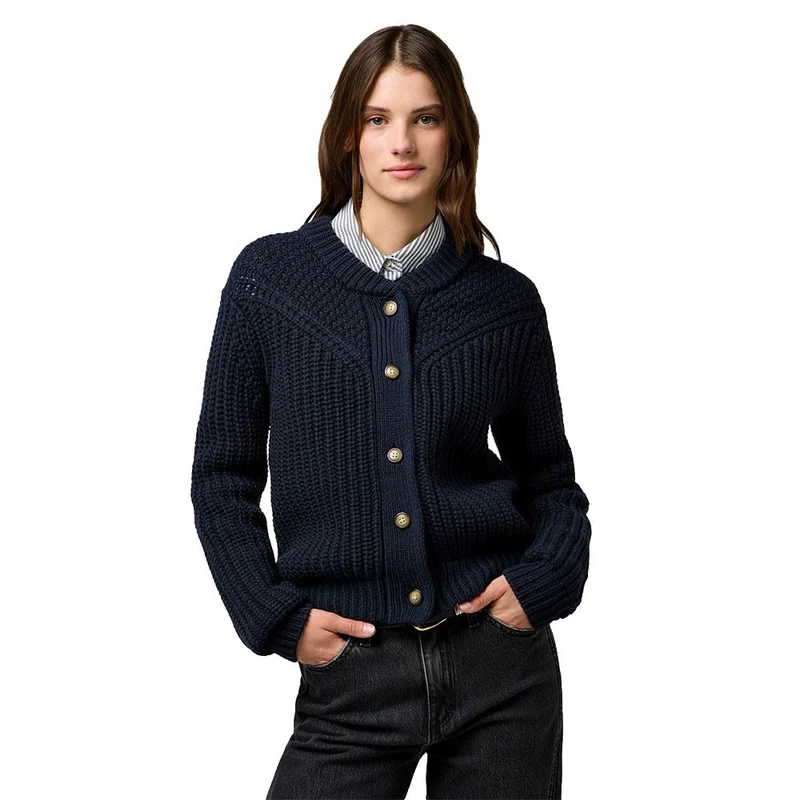 Wrangler Western Cardigan, Dark Navy, L
