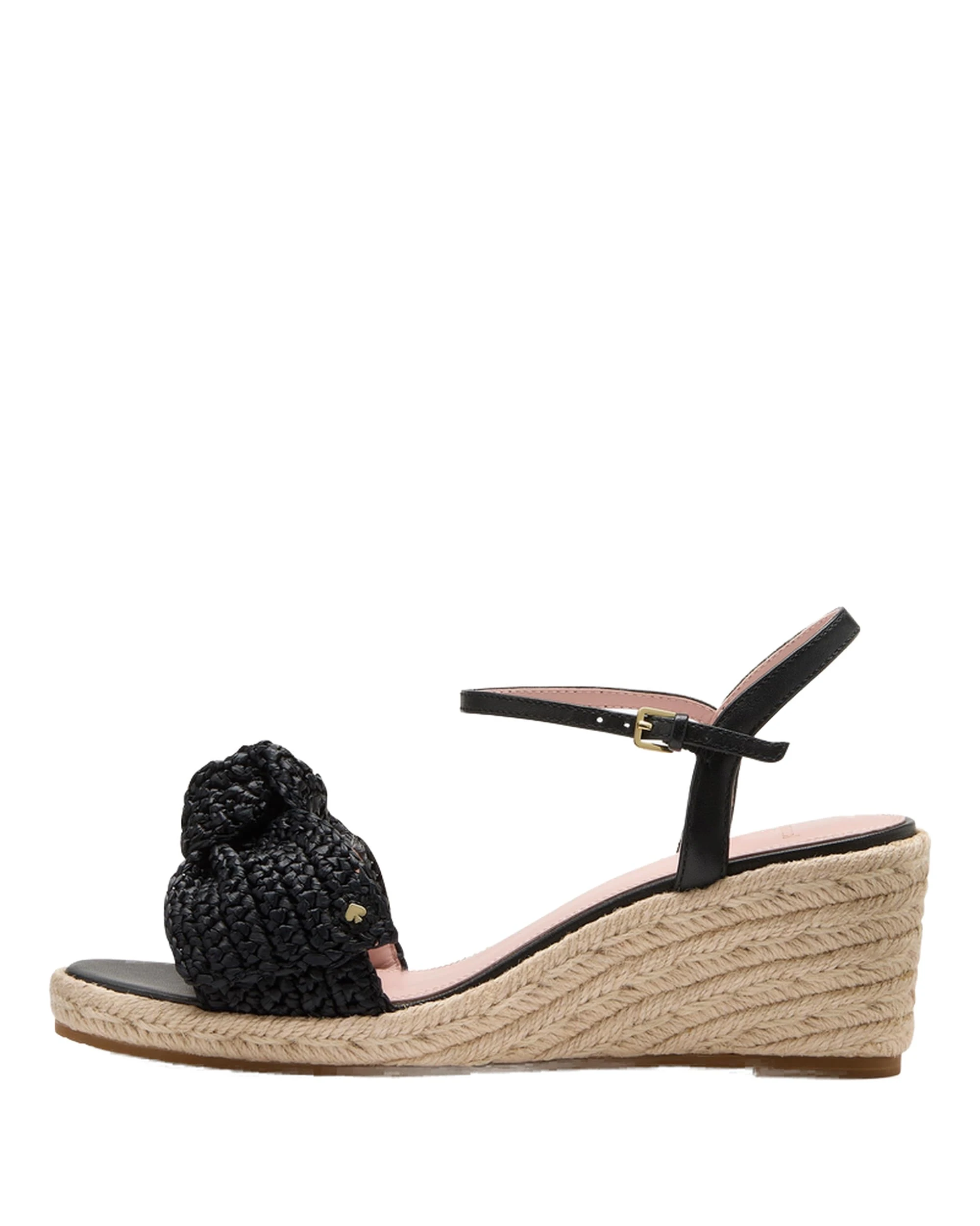 kate spade new york Women's Leandra Wedge Sandal, Black, 4.5 UK