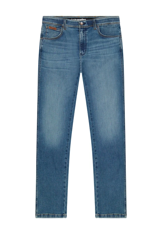 Wrangler Texas Men's Regular Fit Straight Leg Jeans, red, 33 W/32 L