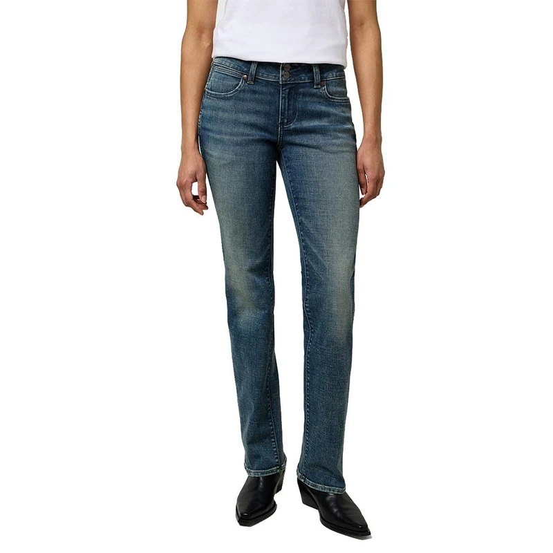 Wrangler Women's Low Rise Bold Boot Jeans, Summit Shade, 26W x 32L