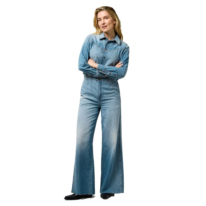 Wrangler Women's Radiating Coverall Jumpsuit, Shimmerstone, M
