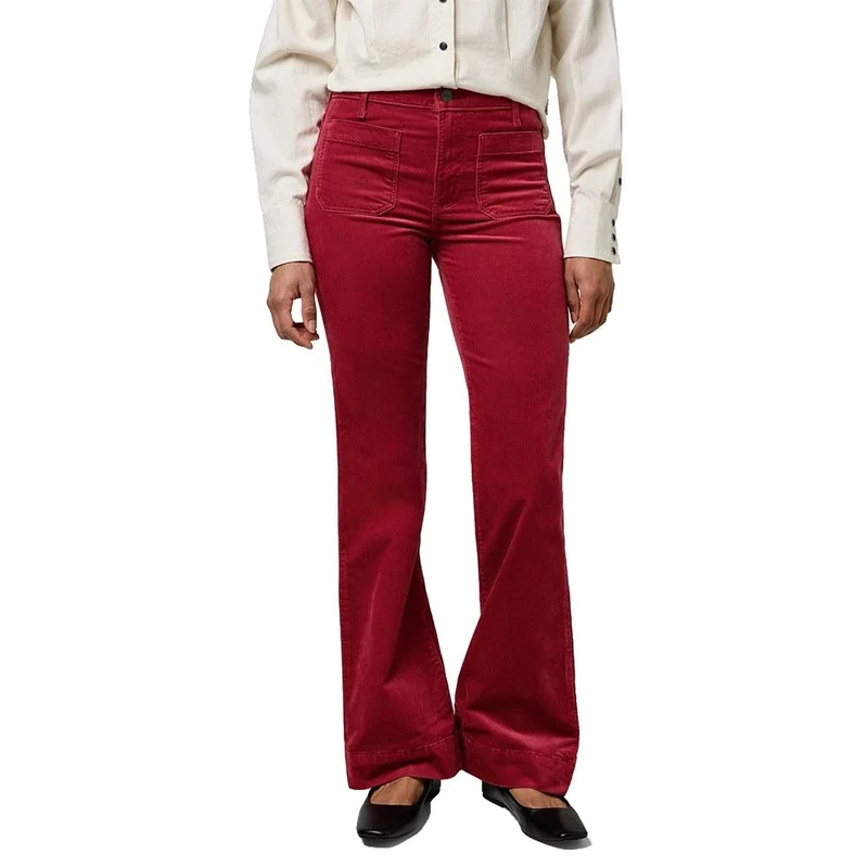 Wrangler Women's Flare Pants, Earth Red, 24W x 32L