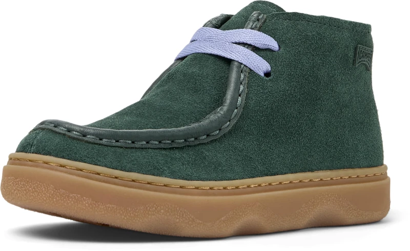 Camper Unisex's Kiddo K900398 Wallabee Bootie, Dark Green 002, 1