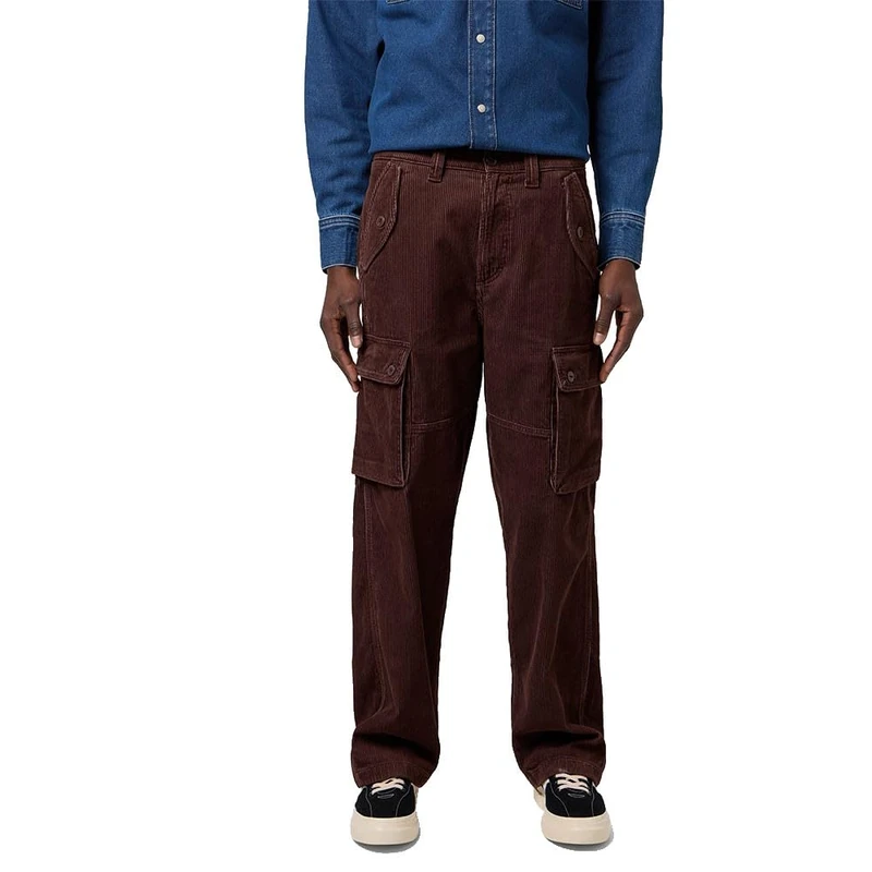 Wrangler Men's Cj Loose Cargo Pants, Mahogany, 32 W/32 L