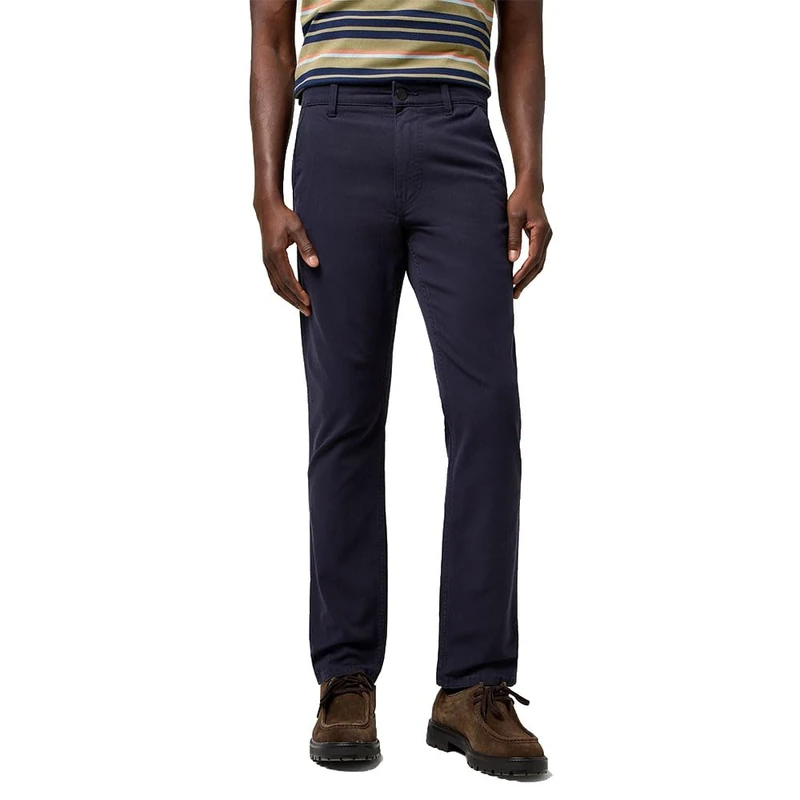 Wrangler Men's Regular Chino Pants, Dark Navy, 42 W/34 L