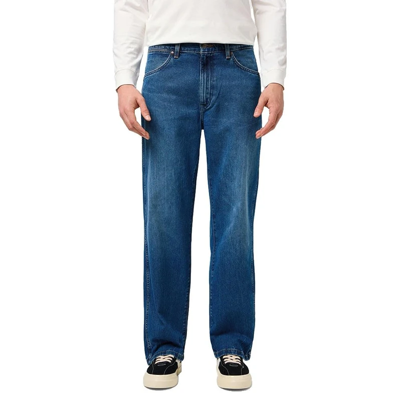Wrangler Men's Loose Straight Jeans, Retro Blue, 28 W/32 L