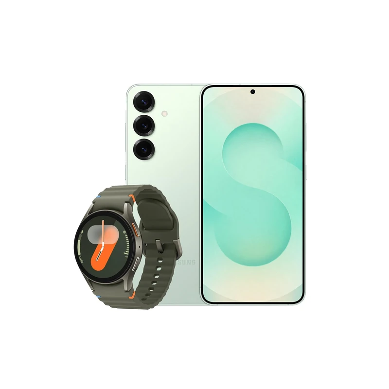 Samsung Galaxy S25+ AI Smartphone, 12GB Memory, 512GB Storage, Mint and Galaxy Watch7 Green, 40mm, Bluetooth (UK Version)