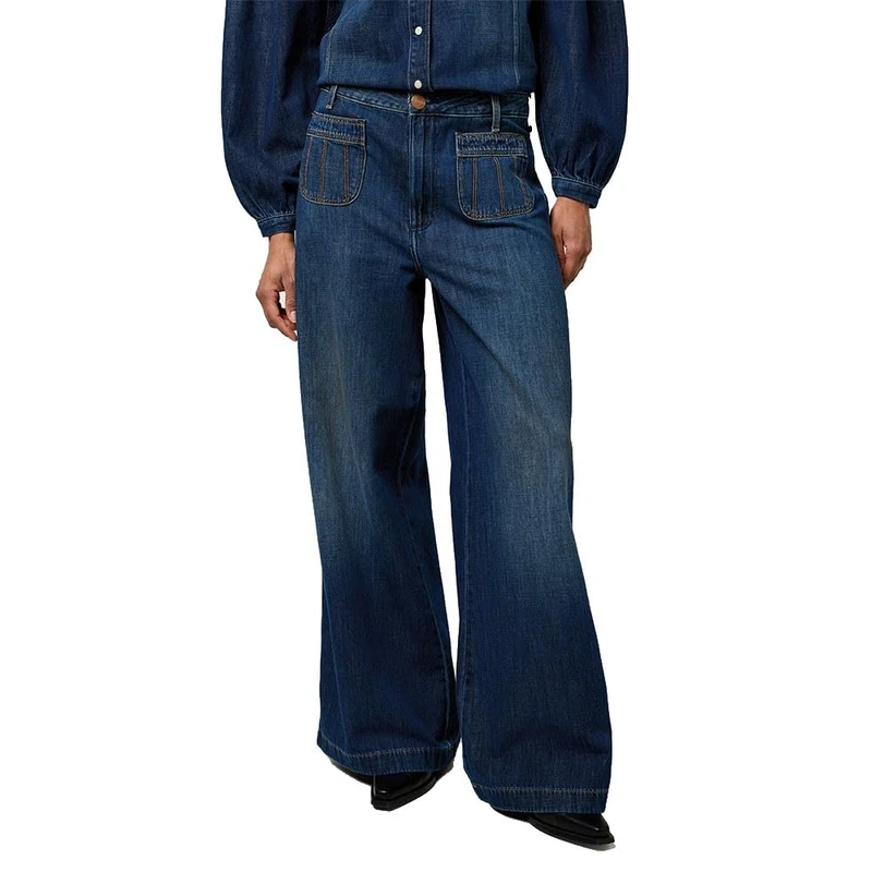 Wrangler Women's High Rise Trouser Jeans, Homestead Haze, 29W x 32L