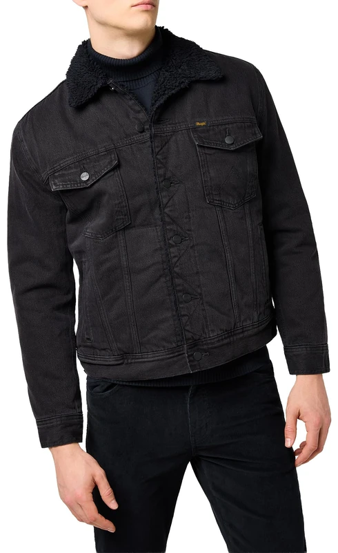 Wrangler Men's Sherpa Classic Jacket, Orion, L