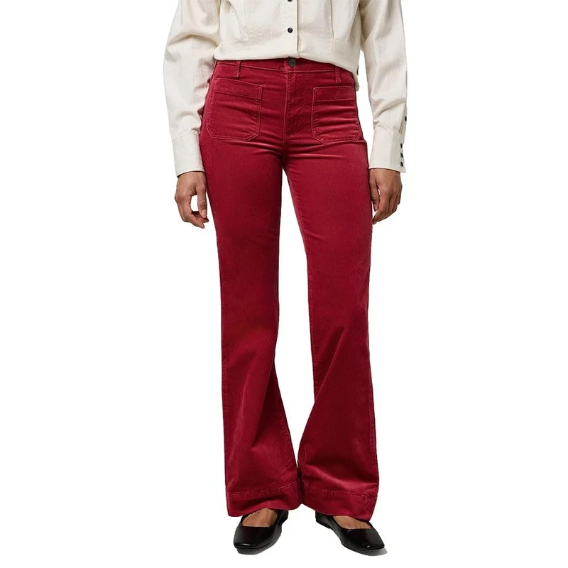 Wrangler Women's Flare Pants, Earth Red, 25W x 32L