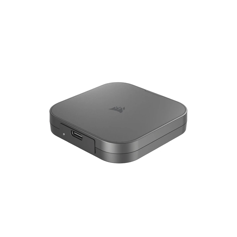 Corsair EX400U 4TB Portable External Type-C SSD –, USB 3.2 Gen2 2x2 Connections, Up to 40Gbps, Plug and Play, MagSafe, Includes USB-C to USB-C Cable – Windows PC, iOS Mac – Grey