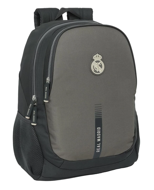 Safta Real Madrid 3rd Team 24/25 – Children's School Backpack, Ideal for Children of Different Ages, Comfortable and Versatile, Quality and Resistance, 32 x 16 x 44 cm, grey, M, Casual - Image 1