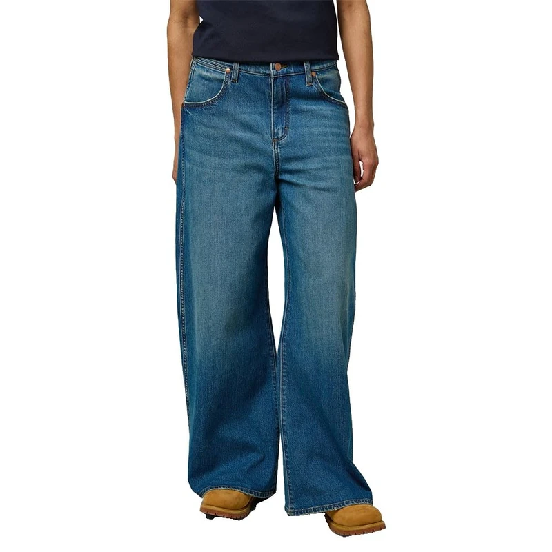 Wrangler Women's Low Rise Big Baggy Jeans, Ace, 26W x 32L