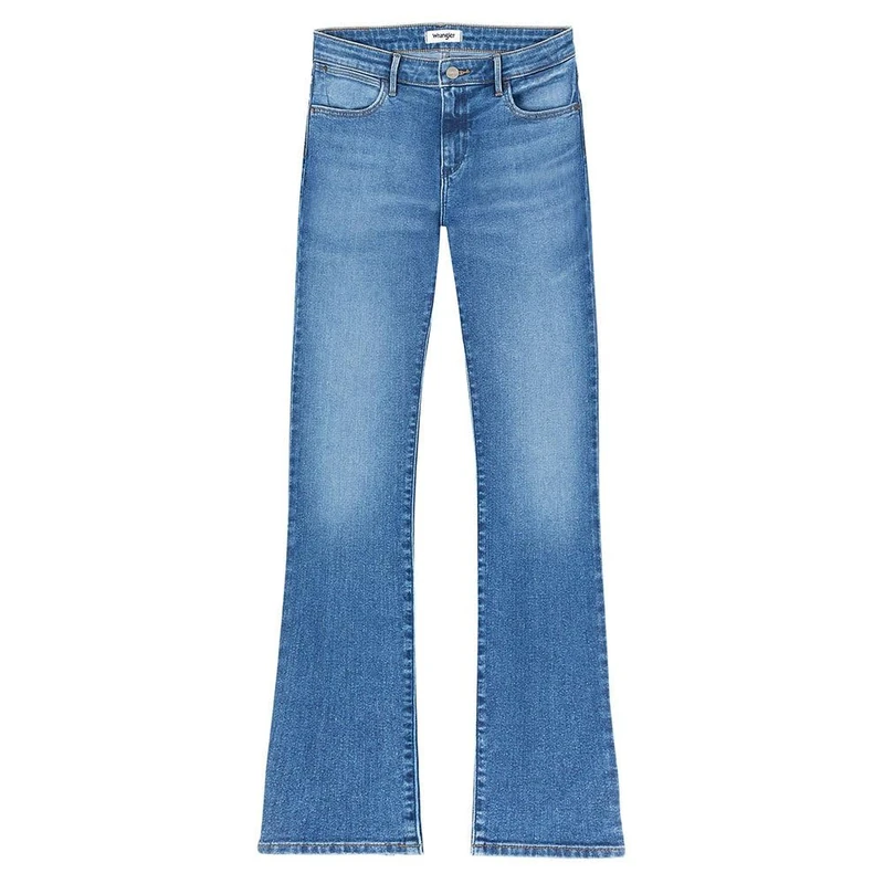 Wrangler Women's Bootcut Jeans, Black (Raven), 25W x 30L