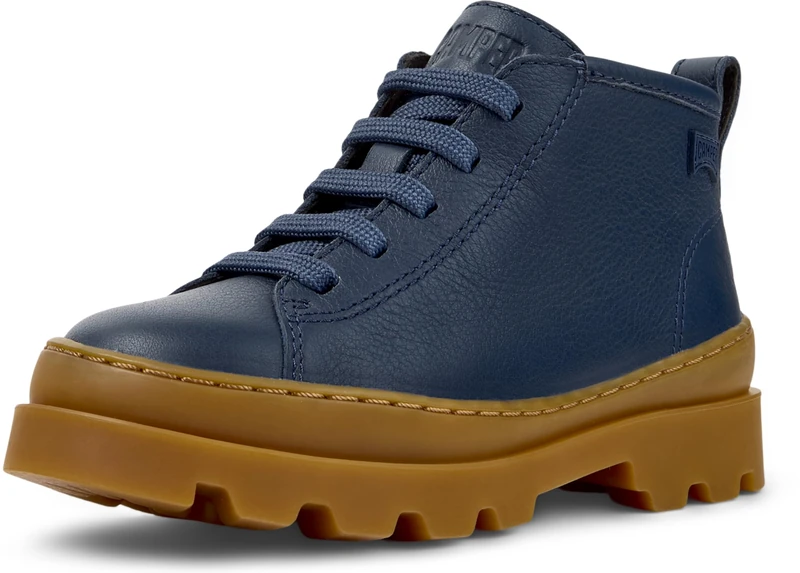 Camper Brutus K900370 Lace Up Bootie, Dark Blue 006, 28 EU, Dark Blue 006, 10 UK Child - Image 1