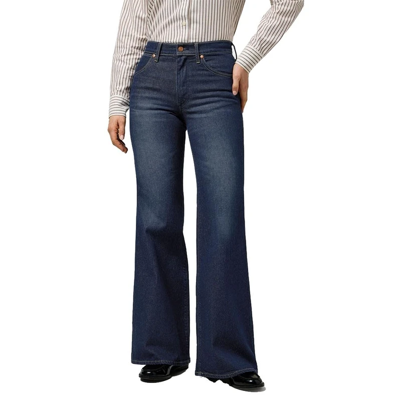 Wrangler Women's 70s Flare Jeans, Whirlpool, 25W x 32L
