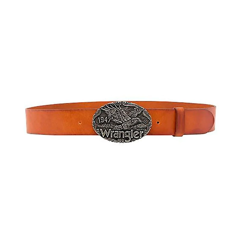 Wrangler Men's W Eagle Belt, Cognac, 115 cm