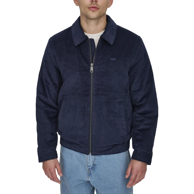 Levi's Men's Corduroy Bomber Jacket, Navy, XL