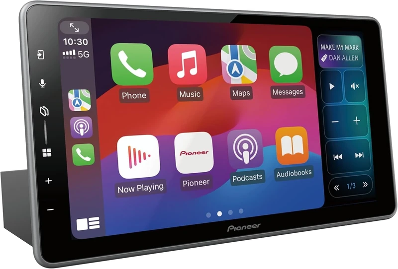 Pioneer SPH-DA97DAN-UNI2-2DIN Media Center, 9.0" Capacitive Touch Screen, with Wi-Fi, Bluetooth, Apple CarPlay, Android Auto and DAB+, with DAB Antenna