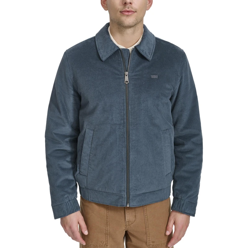 Levi's Men's Corduroy Bomber Jacket, Grey, L