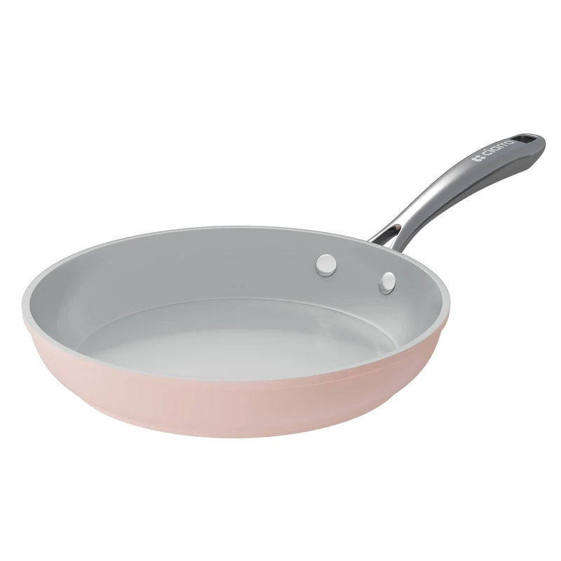CIARRA Beyond Nonstick Ceramic Frying Pan Non Toxic, 26cm PTFE&PFOA Free, Oven Safe, Compatible with All Stovetops, Pink CAFP26-P