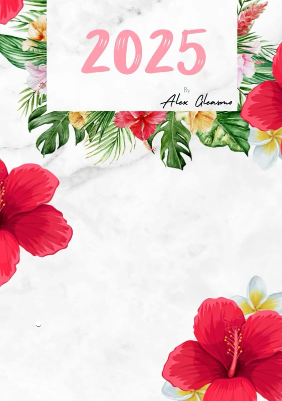 Agenda 2025. Daily Planner for organization 2025. Pink version Sparkle and shine