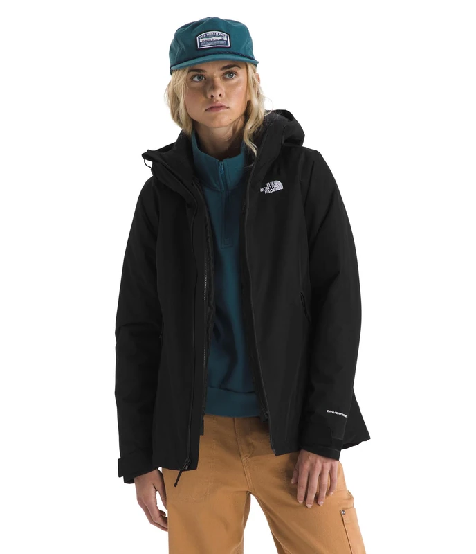 The North Face Women's Carto Mono Triclimate Hooded Jacket, Tnf Black, XS