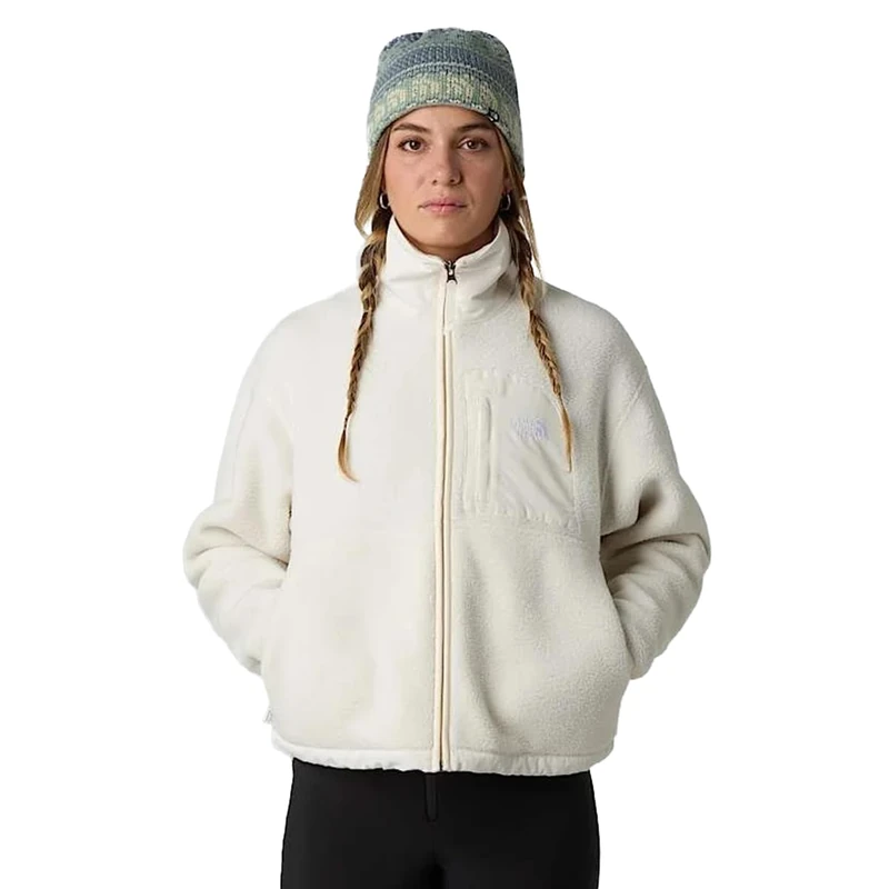 The North Face Women's Yumiori Off Peak Full Zip Jacket, White Dune, XXL
