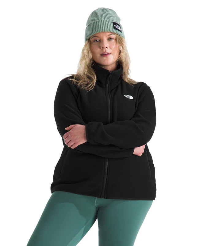 The North Face Women's Plus Glacier Fleece Jacket, Tnf Black, 46/48